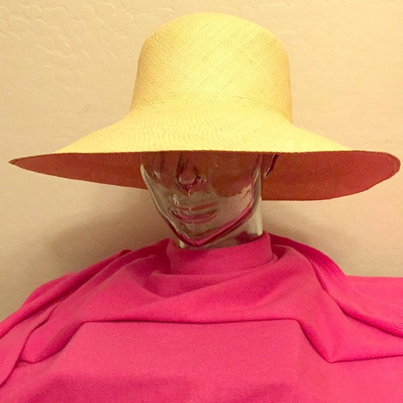 Accessories - 🆕 Vintage Panama Wide-Brimmed Straw Hat